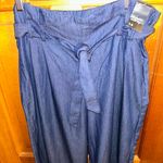 NWT New York & Company Soho Dark Blue Paperbag Waist Jeans Sz 14 Photo 2