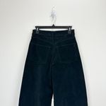 Madewell Superwide Leg Pants Corduroy Black High Rise Stretch Cotton US 25 NWT Photo 12