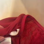 Xhilaration  Burgundy Red Lace High Neck Bikini Halter Top Medium Photo 6