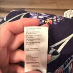 Anthropologie Maeve, The Colette Cropped Wide-Leg Pants, Navy Floral, Size 28P Photo 9