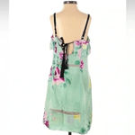 Juicy Couture  | Y2K Mint Green Floral Silk Blend Dress Size 2 XS Photo 1