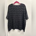 Metaphor  Black and Silver Knit Sweater Photo 1