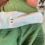 Free People Twyla Piece Set Green Ruffle Trim Strapless Top Shorts Medium Photo 4