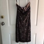 Venus  Sexy Lacy Strapless Dress Stretchy Black/Tan/Beige Size Small Photo 3