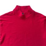 Lane Bryant Red Ribbed Casual Long Sleeve Top Mock Neck 3/4 Sleeves Women’s 14 Photo 2