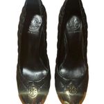 Tory Burch Kaitlin Wedge in Black and Gold- Size 7 Photo 1