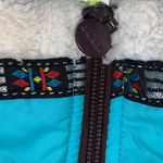 Adidas Neo Fuzzy teddy bear fleece jacket white/blue size XSmall US womens Photo 14