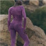 Free People Movement Good Karma Corset Long Sleeve Purple Onesie Size M Photo 4