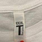 Ideal T USA Red White Blue Flag White Short Sleeve‎ Cropped Tee T Photo 3
