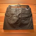 Rock & Republic Rock Republic Mini Skirt Women Size 8 Faux Leather Micro Button Fly Photo 1