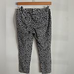 J.Crew Mercantile Heart Print Ankle Pants Black White Cotton Stretch Size 2 Photo 9