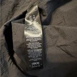 ASOS Bubble Hem Drawstring Black Mixed-Material Maxi Dress – Women’s US 4 Photo 11