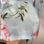 Apt. 9  Light Blue Floral Lace Satin Kimono Sleeve Robe Photo 5