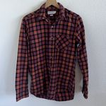 American Apparel Septembe Plaid Flannel Front Button Classic Western Preppy S Photo 0