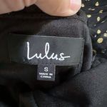 Lulus Twinkle Of My Eye Black Polka Dot Tiered Mini Dress New SZ S Photo 7