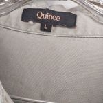 Quince  Camp Tencel Olive Green Button-Up Shirt Photo 2