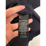 Aritzia Babaton Bodysuit Womens Large Original Contour Crew Black Short Sleeve Photo 3