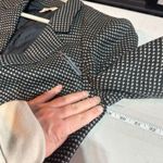 Vintage Precis Women's Houndstooth Double Breasted Blazer Jacket Black White 12 Photo 11