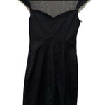 MARCHESA PEARL GEORGIANA CHAPMAN BLACK STRETCHY BODYCON MESH MINIDRESS 6 Photo 1