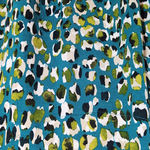 Teal Blue Print Long Sleeve Tee NWT Size XL Chico's Colorful T-Shirt Photo 5