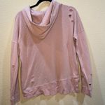 Nordstrom ABOUND Blush Pink Holey Distressed Super Soft Hoodie - size XS Photo 2