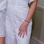 Free People White Lace Jumpsuit  Photo 0