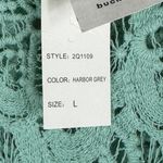 NWT Pinky Tank Top Womens L Teal Blue 100% Cotton Sheer Crochet Lace Boho Y2K Green Size L Photo 4