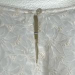 Prómesa Promesa Puff Sleeve Blouse Top Ivory Embroidered Floral Design Women’s Medium Photo 4