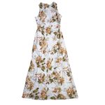 Reformation NWT Casette in Bella Floral Linen Cowl Neck Midi Dress 4 $248 Photo 2