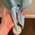 Etcetera Blue and White Stripe 3/4 sleeve button down top Photo 3