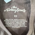 Epic Rolling Stones Faded Black Vintage Look Thrashed Patriotic Logo Cut Off Tee Size XS Photo 6