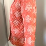 Floral Striped Reversible Quilted Jacket Size M Photo 5