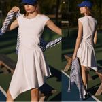 Anthropologie Daily Practice by  Asymmetrical Midi Dress Sz Small Preppy Coastal Photo 1