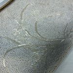 Vintage white pearl beaded bag with gold‎ accents 9” x 7” wrist bag Photo 3