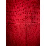 Nancy Bolen City Girl Red Tweed Fur Collar Studded Zip Vest Women's XL Size undefined Photo 6