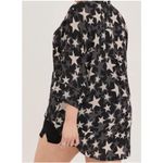 Torrid Blouse Size 0X Stars Plus Curvy Chiffon Button Down Kimono Open/Closed Photo 2