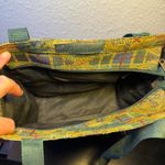 VTG 90s Tapestry Golf Tournament Tote Bag & Coin Purse Pouch Plaid Large Purse Green Photo 12