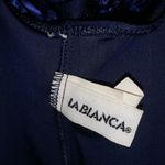 90s dark blue plunge swimsuit Photo 6