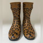 Hunter  Tan and Black Animal Print Boots Photo 2