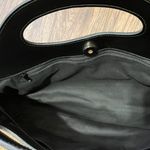 Guess Vintage Patent Leather Baguette Handbag Clutch Purse Black Photo 10