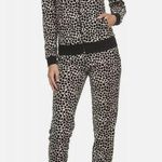 Juicy Couture Leopard Velour Zip Hoodie & Jogger Pants Set Size Small Photo 0