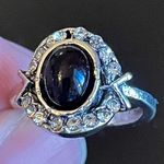 Black onyx CZ ring size 5 Photo 4