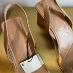 ZARA Tan Neutral Clear Slingback Heels Size 9 Minimalist Photo 8