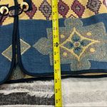 Vintage Oakridge Sz M Tapestry Coat Jacket Boho Festival Wood Button Pockets EUC Blue Size M Photo 9