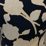 Fond Contemporary Small Ditties Stretchy Floral Flower Dress Lined Zip Up Blue Photo 4