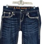 Rock Revival  Deeka Straight Women’s 26 X 33 Blue Jeans Stretch Denim Embellished Photo 2