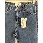 NWT EVIDNT Malibu High Rise Two Tone Kick Flare Jeans 26 Blue Photo 8