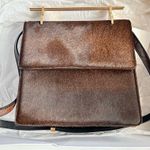M2M Alletier NIB Brown Pony Leather Crossbody Bag Photo 1