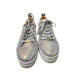 J/Slides Iridescent Platform Sneakers Size 10 Gold Photo 6
