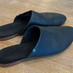 Toms Jutti Mule Black Leather Slide On | Size 6.5 Photo 3